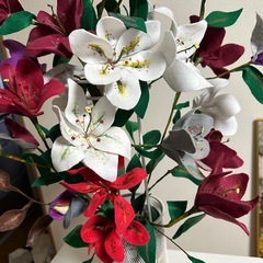 フェルトフラワー（花瓶付き）の画像
