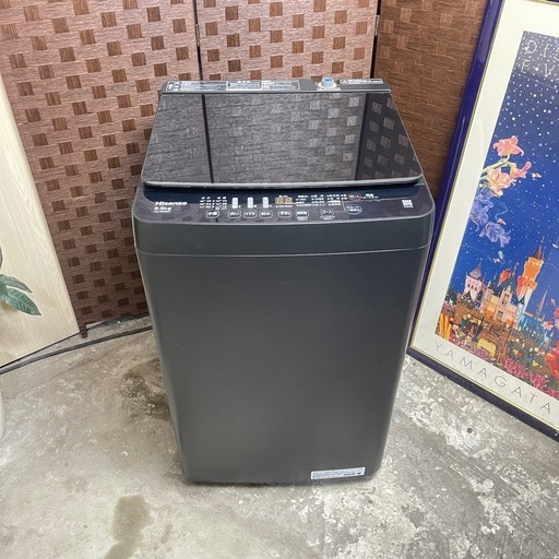 ?激安?❗️配送•設置?動作確認済み✅　?3ヶ月保証?高年式　2024年　HISENSE 5.5KG 洗濯機　HW-G55E2K