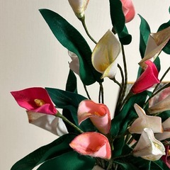 フェルトフラワー（花瓶付き）の画像