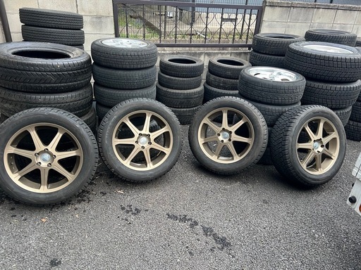 235/55R18, ブリッジストン,2017年,アルミホイル4本セット