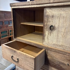 引取限定 希少 昭和レトロ アンティーク 箪笥 タンス 木製 時代箪笥 和家具の画像