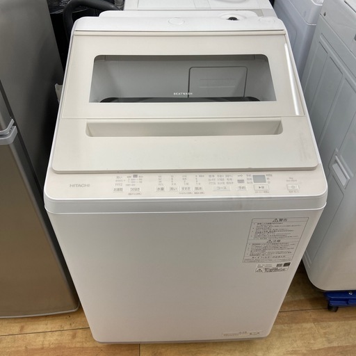 日立 8.0kg全自動洗濯機【リサイクルフカツ岡崎倉庫店】260302SM-10