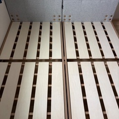 ローベット　シングル×2 スノコベッドの画像