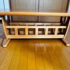 ニトリ   センターテーブル/ローテーブル マガジンラック付きの画像