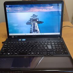 黒のVAIO美品？ Windows11最新版25H2 メモリ8GB SSD256GB Office2024LTSCの画像