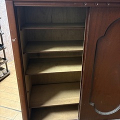 木製　靴箱の画像