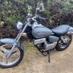 マグナ50 マットグレー　エンジン実働　書類有り MAGNA AC13 アメリカン　引き取りのみ　の画像