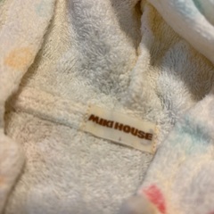 ミキハウス　タオルポンチョ　綿100%の画像