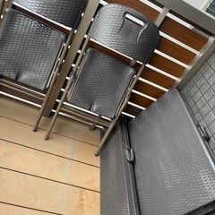 外用机　椅子セット　アウトドア用椅子　机屋外用の画像