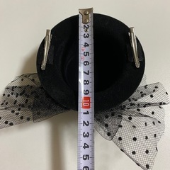 【試着のみの新品】黒 ミニハット ヘアドレス　ロリータ　卒園　発表会　イベント の画像