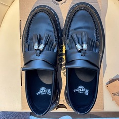 【日本限定】Dr.Martin ADRIAN ホワイト ステッチ ローファー 新同品の画像