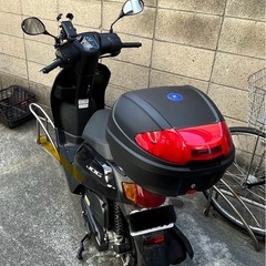 ヤマハ ジョグ  JOG 50cc 400キロ以内 美品 ボックス ヘルメット ホルダー付きの画像