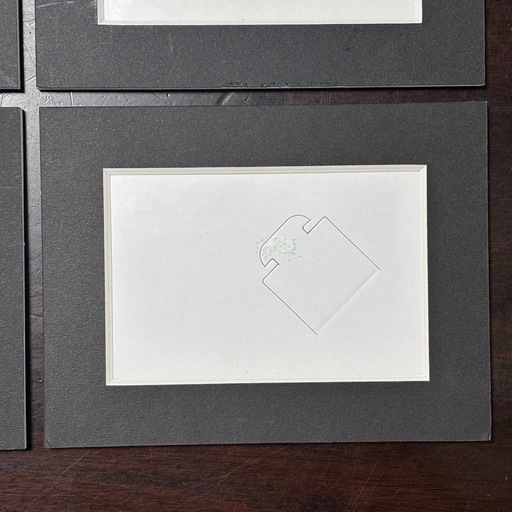 フォトフレーム ホワイト ブラック 9個セット 内径約7.6cm×11.5cm