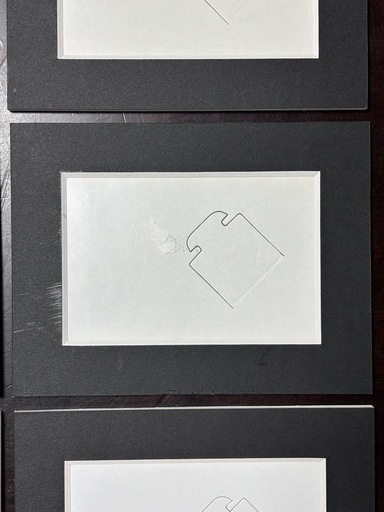 フォトフレーム ホワイト ブラック 9個セット 内径約7.6cm×11.5cm
