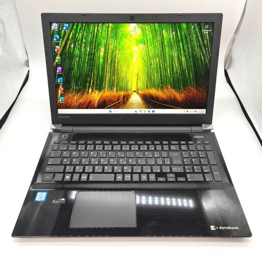 ブルーレイ搭載★ バッテリ◎ フルHD 15.6 東芝 ノートPC Dynabook T55/CB Core i3-7100U windows11 pro 8GB SSD256GB カメラ オフィス C588