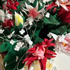 フェルトフラワー（花瓶付き）の画像