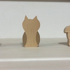 【北欧】木製動物置物3個セットの画像