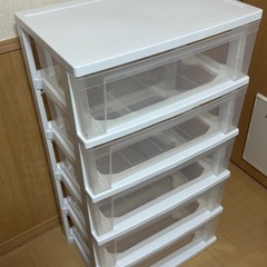 【無料】衣装ケース　5段　引き出し収納　チェストの画像