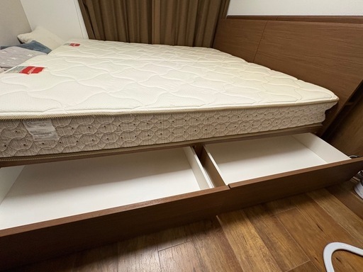 ニトリシングルベッド２個セット(フランスベッドマットレス込)