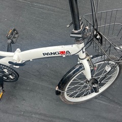 PANGAEA TOUGH 折りたたみ自転車 20インチ 6段変速 前カゴ付の画像