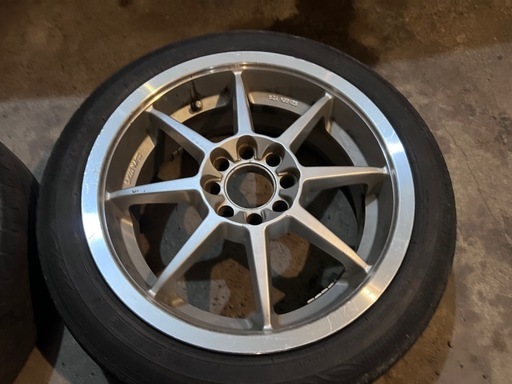 【希少当時物アルミホイール夏タイヤ付4本セット】5ZiGEN HYPER 5ZR アルミホイール 4本セット 15インチ 15×6.5