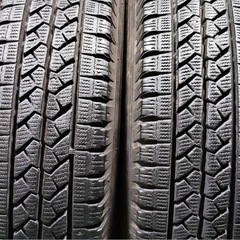 ROADMAX 12インチ 4J ＋42 4穴 PCD100 ブリヂストン ブリザック VL1 145R12 LT 軽トラック バリ溝 美品 の画像