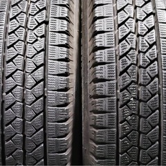 ROADMAX 12インチ 4J ＋42 4穴 PCD100 ブリヂストン ブリザック VL1 145R12 LT 軽トラック バリ溝 美品 の画像