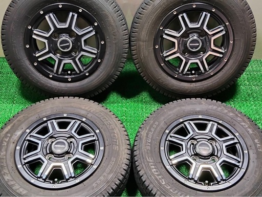ROADMAX 12インチ 4J ＋42 4穴 PCD100 ブリヂストン ブリザック VL1 145R12 LT 軽トラック バリ溝