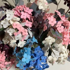 フェルトフラワー（花瓶付き）の画像