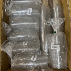 業務用 バイオPETカップ 500個＋蓋550枚 赤松化成工業 未使用 まとめ売りの画像