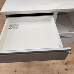 ニトリ食器棚　ホワイト　キッチンカウンターの画像