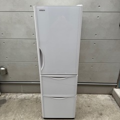 251⭐️2018年製美品★日立　冷蔵庫　大型　3ドア　自動製氷　ガラス扉の画像
