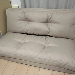 【3WAY 2人がけソファベッド】 新品未開封の画像