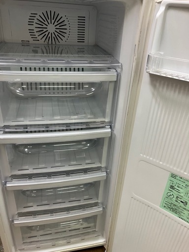 MITSUBISHI 冷凍庫 122L 冷凍ストッカー キッチン家電 三菱 122L 縦型 冷凍庫 MF-U12A-H 引出し ホワイト/白 