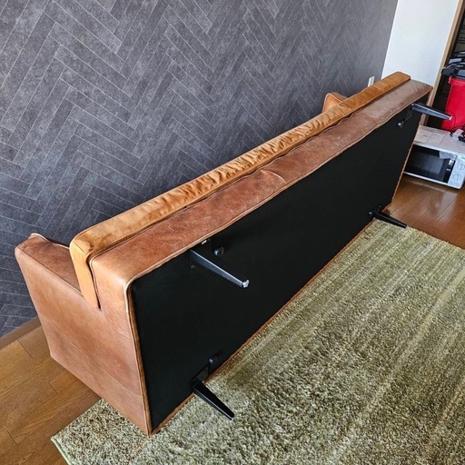 定価215,000円　3人掛けソファ　タブレザーワークス(tabu leather works)