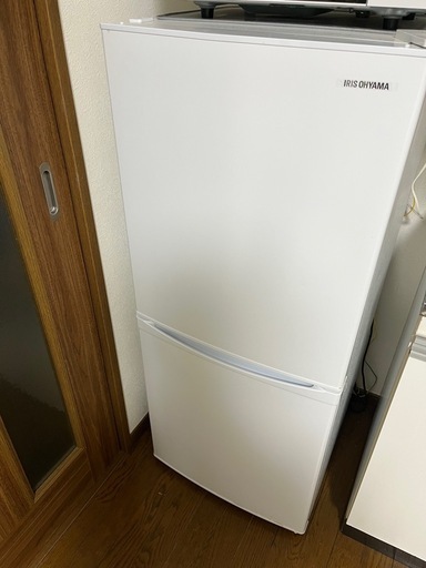 冷凍冷蔵庫 142L アイリスオーヤマ IRSD-14A-W ホワイト