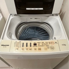3/20受け取り限定　Hisense　洗濯機　HW-T45A 4.5kgの画像