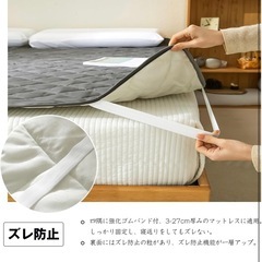 敷きパッド シングル 吸汗通気 オールシーズン の画像
