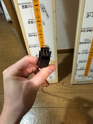 東京メトロ銀座線01系電車ドア鴨居表示器