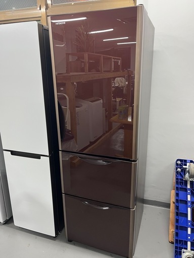 【?ファミリー向け?】HITACHI3ドアガラストップ冷蔵庫