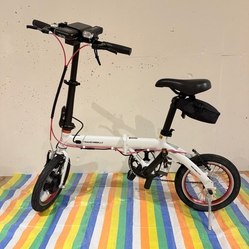 【超軽量11.3kg】電動アシスト自転車 TRANS MOBILLY NEXT140 ホワイト