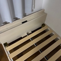 シングルベッドフレーム　すのこベッド　コンセント付 タンスのゲン　3/14引渡の画像