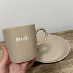 ベージュMug　Dish セットの画像