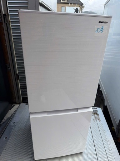 NO B875?福岡市内配送設置無料✨?冷蔵庫 ホワイト系 SJ-D15G-W [152L /2ドア /右開き/左開き付け替えタイプ]
