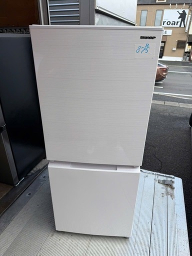 NO B875?福岡市内配送設置無料✨?冷蔵庫 ホワイト系 SJ-D15G-W [152L /2ドア /右開き/左開き付け替えタイプ]