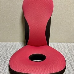 姿勢サポート座椅子 骨盤サポートチェア レッド 美品の画像
