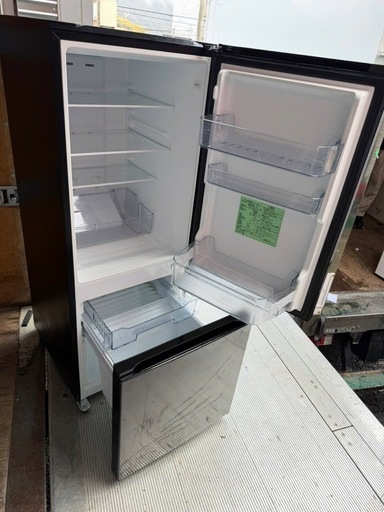 NO B872?福岡市内配送設置無料✨?ヤマダオリジナル 冷蔵庫 159L 右開き 2ドア 幅48.6cm 一人暮し向け 耐熱トップテ
