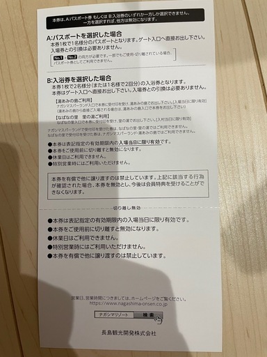 長島スパーランドチケット