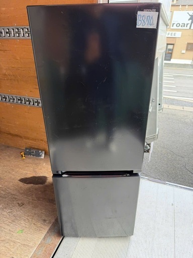 NO B870?福岡市内配送設置無料✨?REFAGE YRZ-F15LK 2ドア冷蔵庫 156L 右開き ブラック 2024年