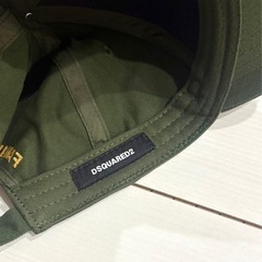 【新品】DSQUARED2ディースクエアード2 ロゴワッペンキャップ カーキーの画像